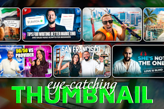 create eye cathing travel podcast gaming horror youtube thumbnail