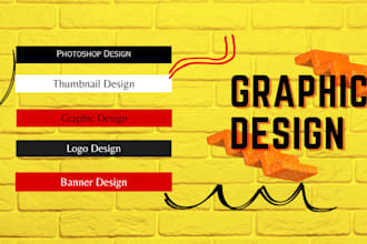 do photoshop editing, graphics design, logo design