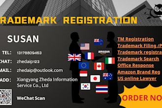 do japan, can, germany and italy trademark registration and search and filing