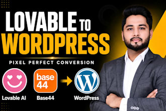 convert base44, lovable and bolt apps to wordpress