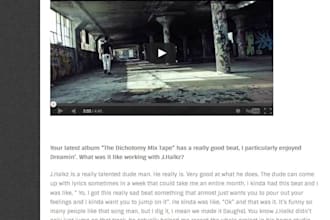 interview artists, bands, or businesses on my popular blog