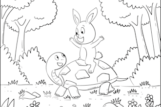 draw coloring book pages for children