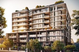 do 3d exterior render of commercial building