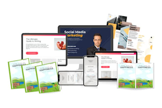 do 3d digital product mockup, ebook mockup, ecover bundle