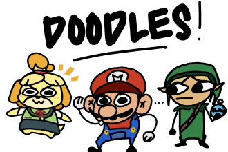 create simple character doodle art