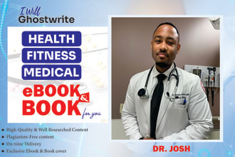 write health, fitness and medical ebook and book, ebook writer and ghostwriter