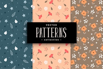 design unique seamless pattern and textile patterns