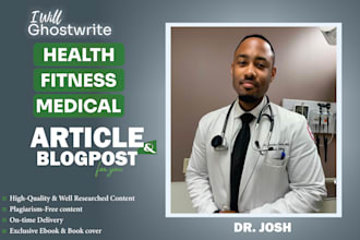 write health, fitness and medical articles