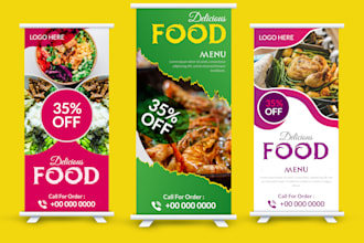 design roll up, banners, signage, yard sign, hoarding, street signs, backdrops