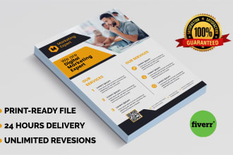 design corporate flyer, leaflet, brochure or poster  for your business