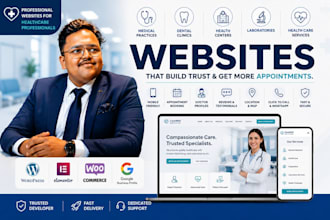 design medical, doctor, dentist, clinic, health care, laboratory website