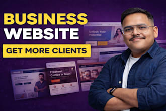 create modern business website for small business and startup to get more client