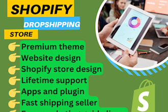 design, redesign shopify store, shopify dropshipping store, shopify website