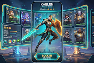 design game UI, game art, game icon game assets