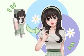 draw your minecraft skin or roblox avatar
