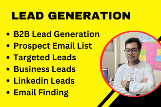 do b2b lead generation, business email, contact list creation, and email finder
