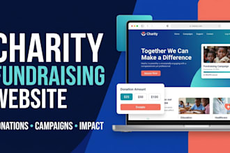 design fundraising website for charity donations