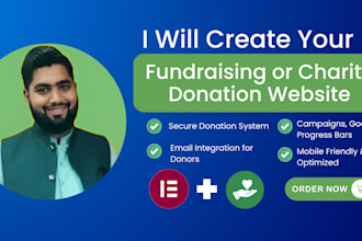 design fundraising website for charity donations