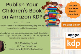 publish, optimize, and launch your childrens book on amazon