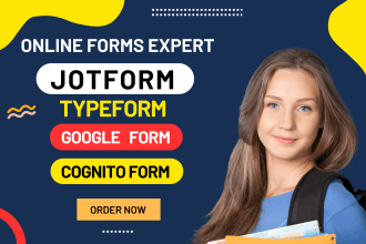 create perfect jotform, typeform, custom forms for you
