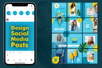 design engaging social media post, facebook and instagram post