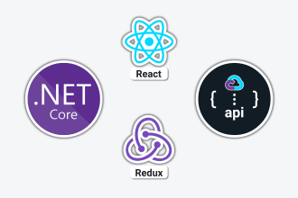 build a full stack web app using react js and dot net api