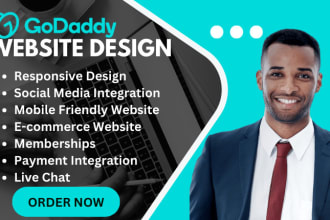 design godaddy website bluehost website godaddy website design