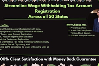 register payroll withholding and UI accounts in all states in USA