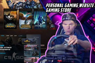 create your personal gaming website or gaming store