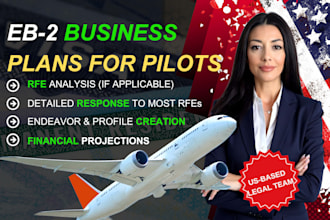 create an eb2 visa business plan for pilots