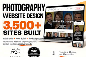 design photography websites on wix studio