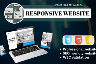 build professional, responsive website design with HTML CSS and bootstrap