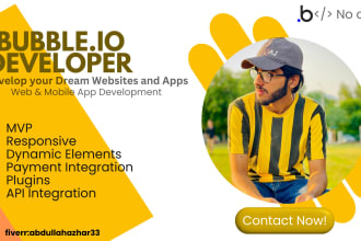 build your responsive and dynamic bubble io web apps using bubble api, plugins