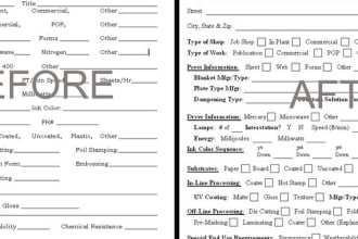clean up or redesign your printable paper form