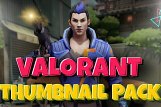create valorant thumbnail for your youtube