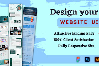 design responsive react js ui, components, website ui design, and web pages