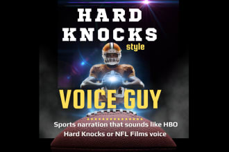 record a deep commanding voiceover narration