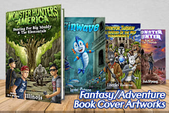 illustrate an amazing fantasy or adventure book cover