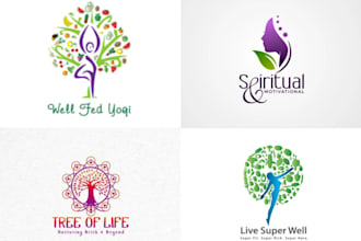 design eye catchy colorful yoga logo in express delivery