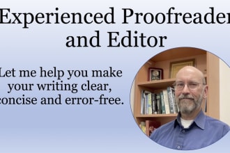 proofread and edit for spelling, grammar, and clarity
