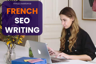 write your SEO or blog article in french or english
