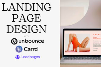 Review  do leadpages, unbounce landing page and carrd landing page design