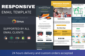 design responsive HTML email template