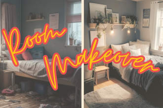 help you do a room makeover for functionality and aesthetics