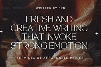 craft immersive creative stories fiction and character driven prose