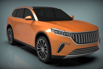 create 3d printable car model