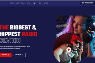 design radio website music website radio website