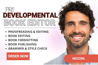 proofread memoir, fiction fantasy developmental book editor, copy edit thriller
