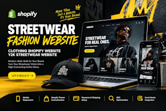 streetwear fashion website clothing shopify website y2k streetwear website