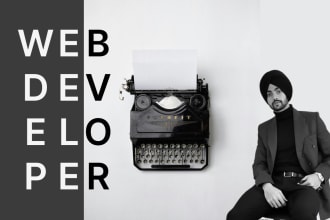 design, develop, or redesign custom full stack website